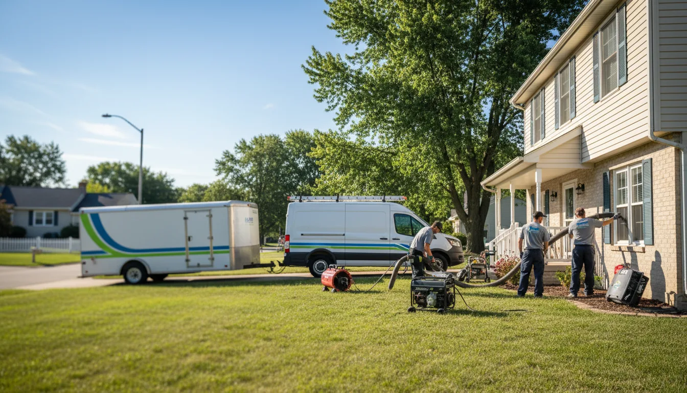 Flooded Basement Restoration And Cleanup With Repair in Loganville, WI near me